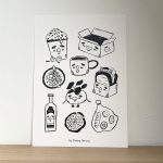 Foodie faces – A4 Print (Sale)