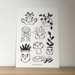 Happy plants – A4 Print (Sale)