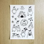 The shy helper sticker sheet (Sale)