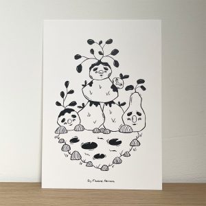 Plants chilling by the water – A5 Print (Sale)