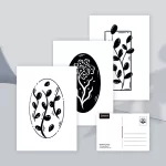 Blooming days postcard set (3 pcs)