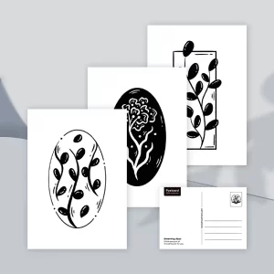 Blooming days postcard set (3 pcs)