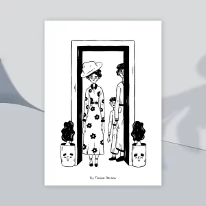 Farewell glances - A5 print