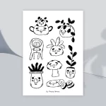 Happy plants - A4 print