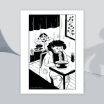 Noodle mood postcard