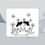 The hidden watcher mouse pad