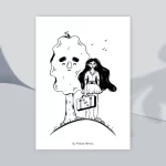 Watching the distance - A5 print