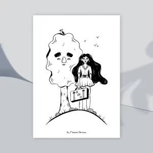 Watching the distance - A5 print