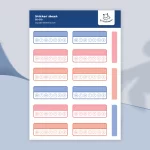Kawaii weekly habit tracker sticker sheet – Bullet journal & planner