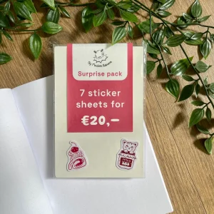 Surprise pack sticker sheets
