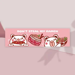 Don't steal my ramen capybara bookmark