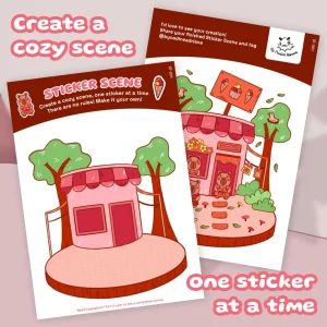 Cozy Capybara Sticker Scene