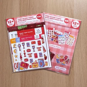 Magic night sticker bundle – 12+ Sticker items for journaling & creative fun