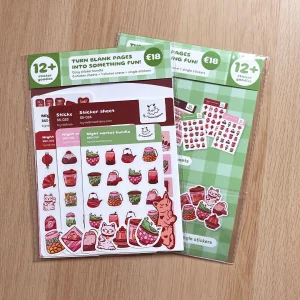 Night market sticker bundle – 12+ Sticker items for journaling & creative fun